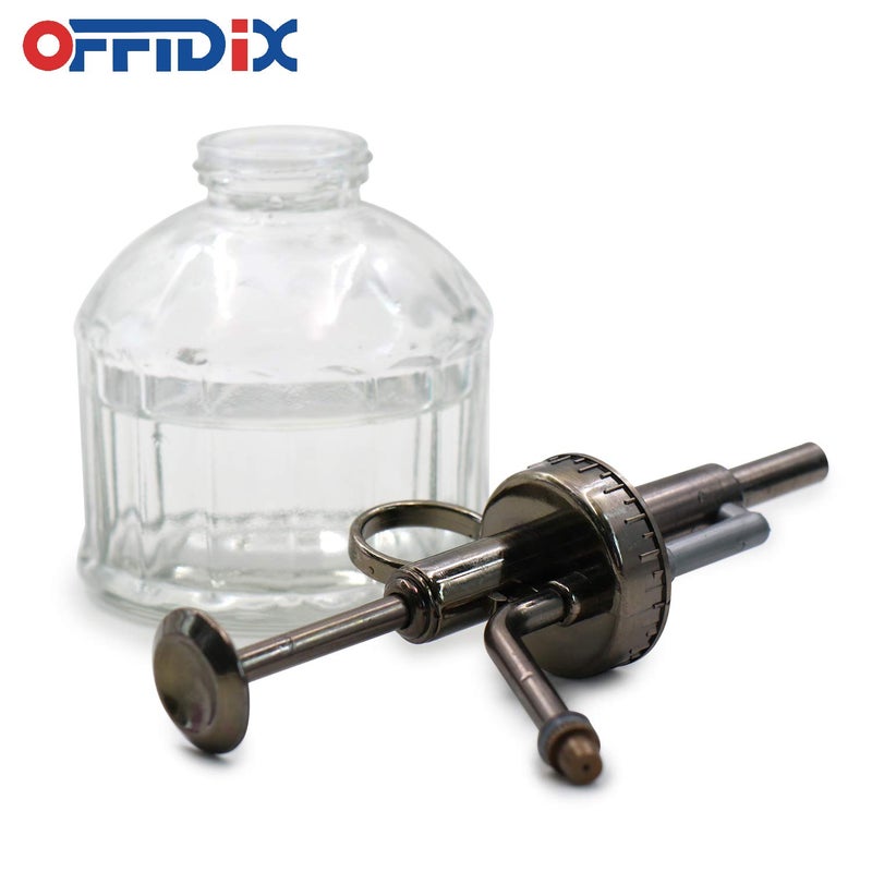 OFFIDIX Transparent Glass Watering Spray Bottle,Plant Mister with Plastic Bronze Plastic Top Pump, Glass Small Watering Can for Indoor Potted Plant, Outdoor Indoor Garden, Plants, Cleaning Solutions - Image 4